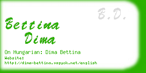 bettina dima business card